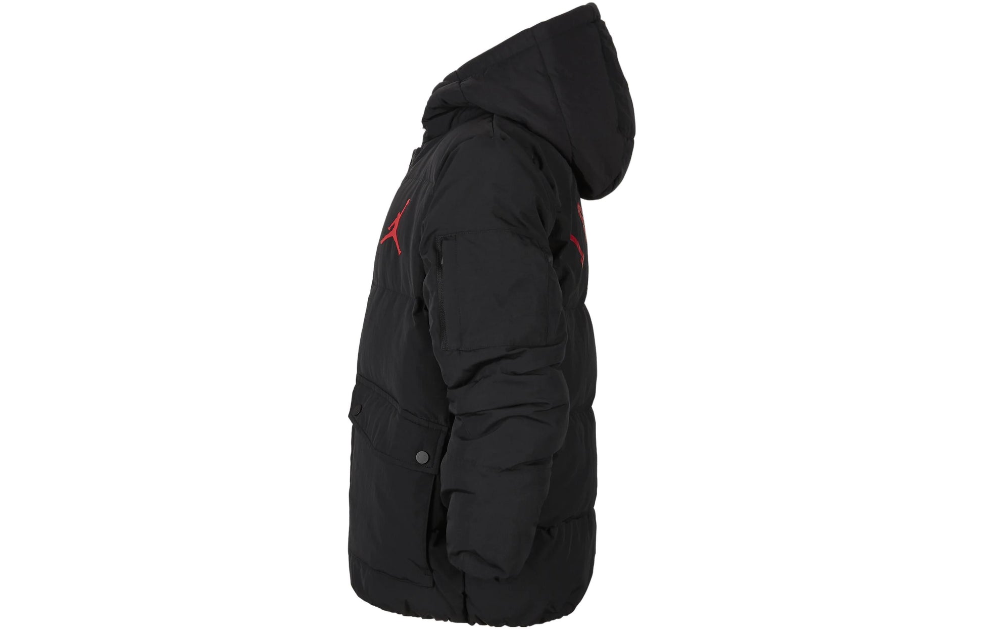 (GS) Air Jordan Air Puffer Jacket 'Black Red' FV2824-010