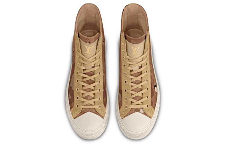 LOUIS VUITTON Tattoo Monogram Ankle Sneakers 'Brown Camo Monogram' 1A5YVM