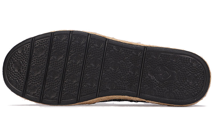(WMNS) Skechers Slip-on Lace Shoes 'Black' 733774-BLK