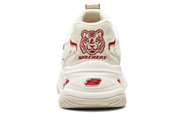 (WMNS) Skechers D'Lites 'White Red' 896069-WRD