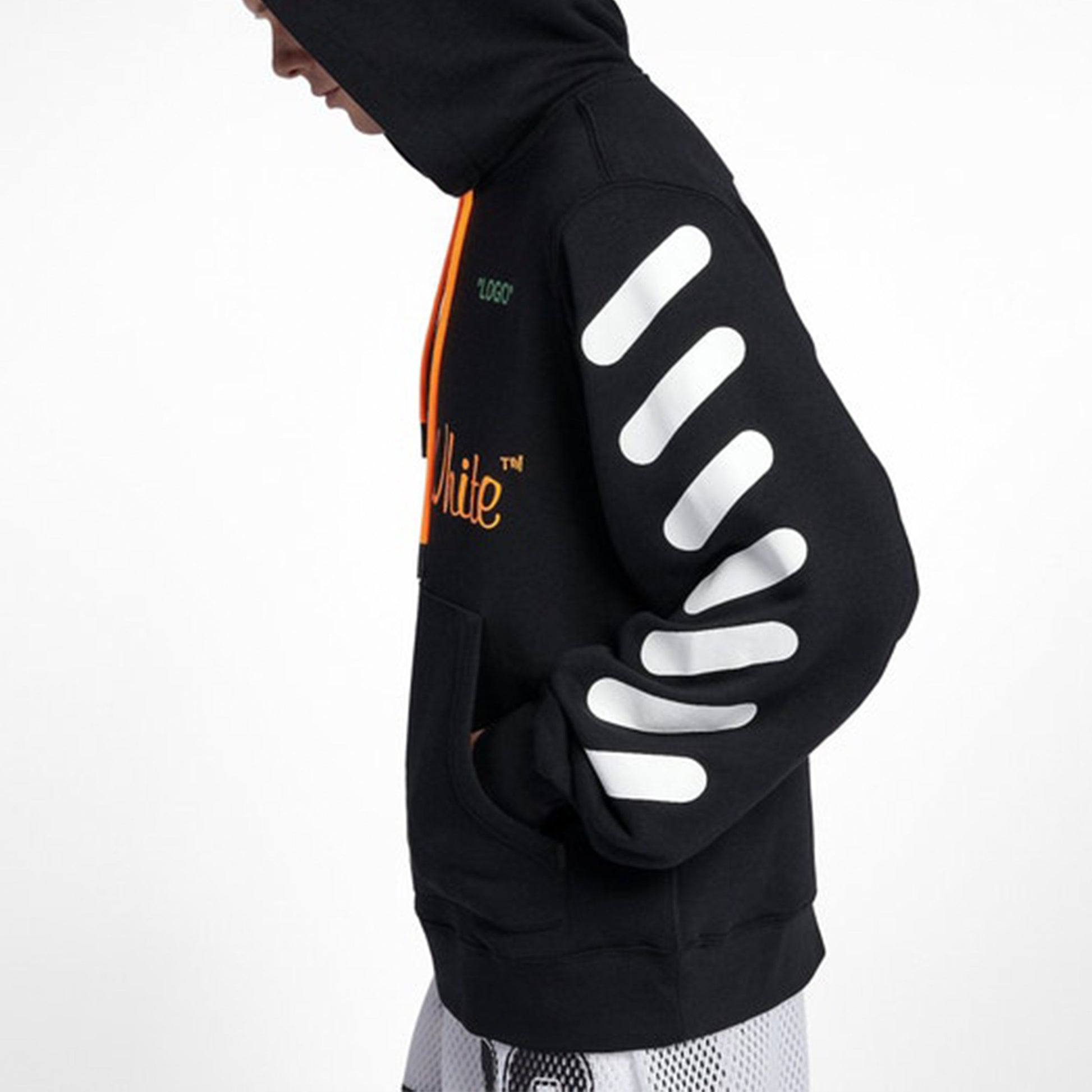 Nike x Off-White Hoodie 'Black Total Orange' AA3257-010