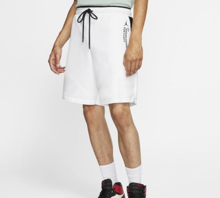 Air Jordan 23 Engineered Alphabet Printing Shorts White AT9786-100