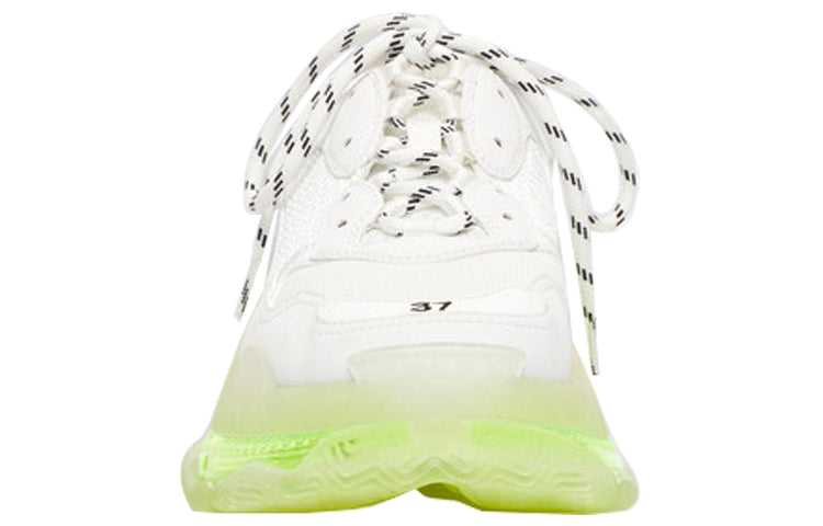 (WMNS) Balenciaga Triple S Sneaker 'Clear Sole - White Fluo Yellow' 544351W2FR19073