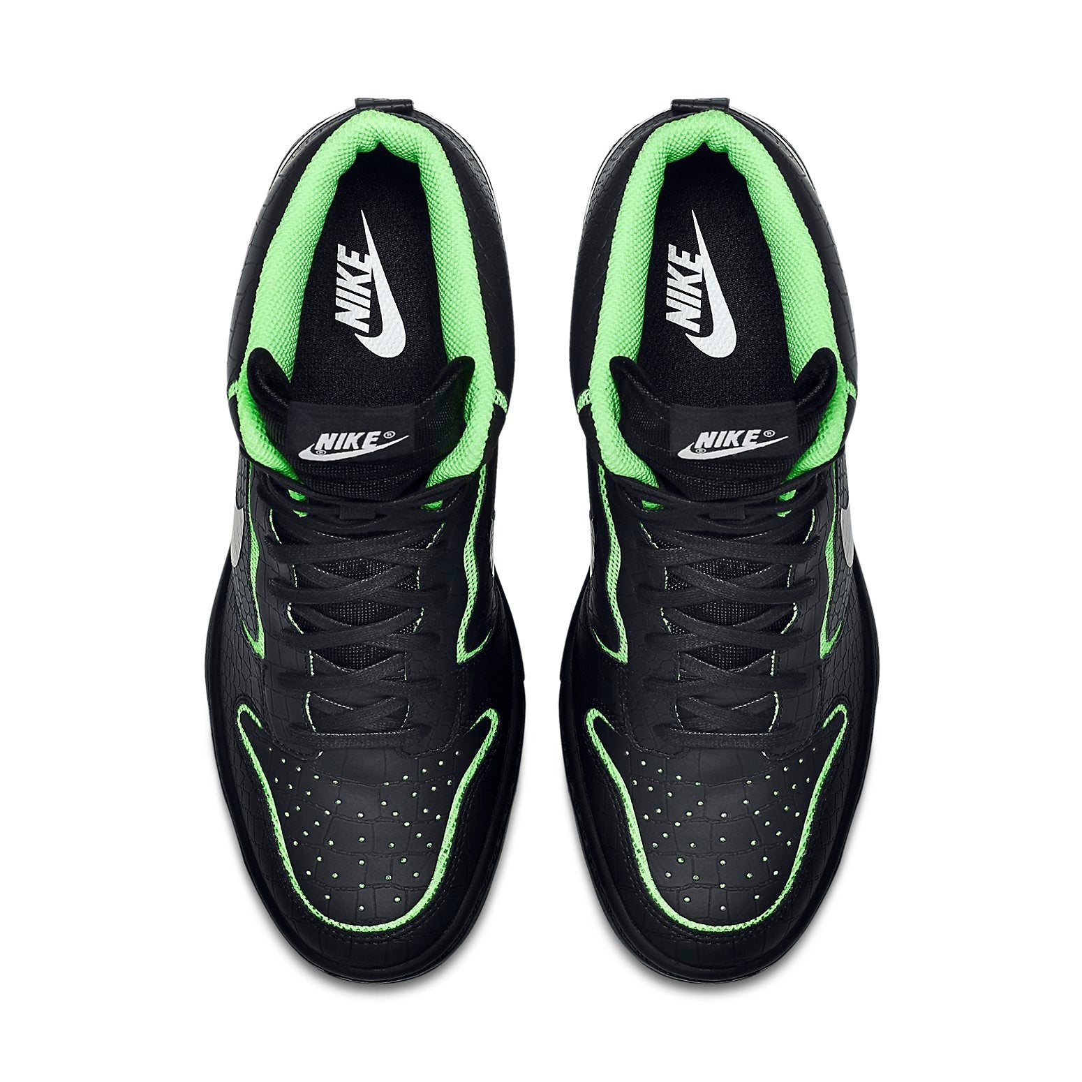 (WMNS) Nike Dunk High 'Black Green' 705488-001