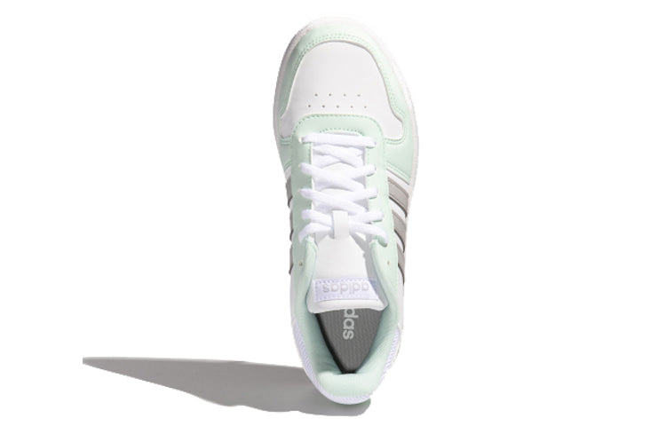 (WMNS) adidas Hoops 2.0 'White Grey Green' FW5856