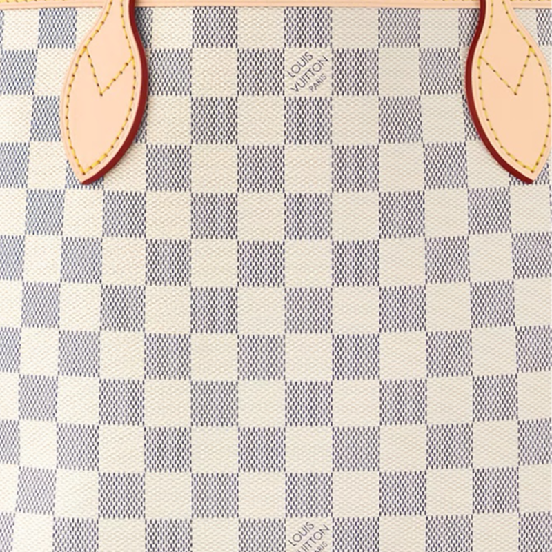 (WMNS) LOUIS VUITTON Neverfull PM Damier Azur Canvas Handbag 'Grey Gold' N40605