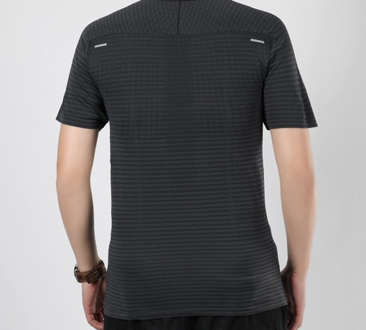 Nike Techknit Ultra Light And Breathable Running Short Sleeve Male Black CJ5345-010