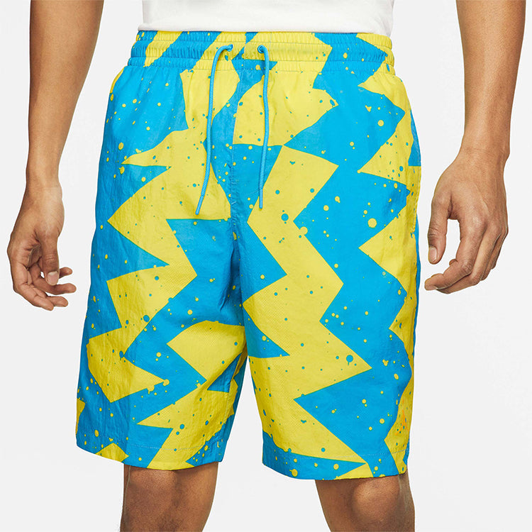 Air Jordan Jumpman Poolside 9 Breathable Casual Shorts Blue CJ4702-446
