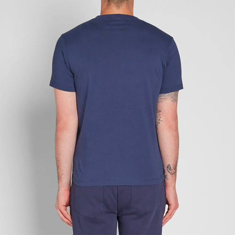 Men's KENZO SS21 Eye Printing Loose Round Neck Short Sleeve Blue F865TS0494YC-78