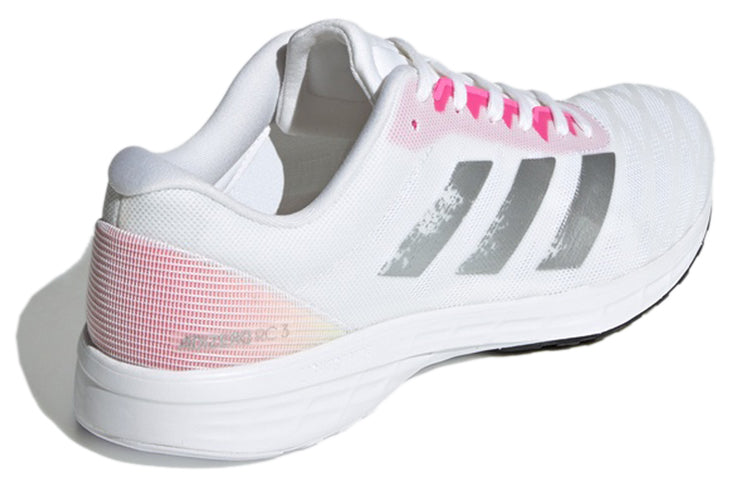 (WMNS) adidas Adizero RC 3 'White Pink Gray' H69056