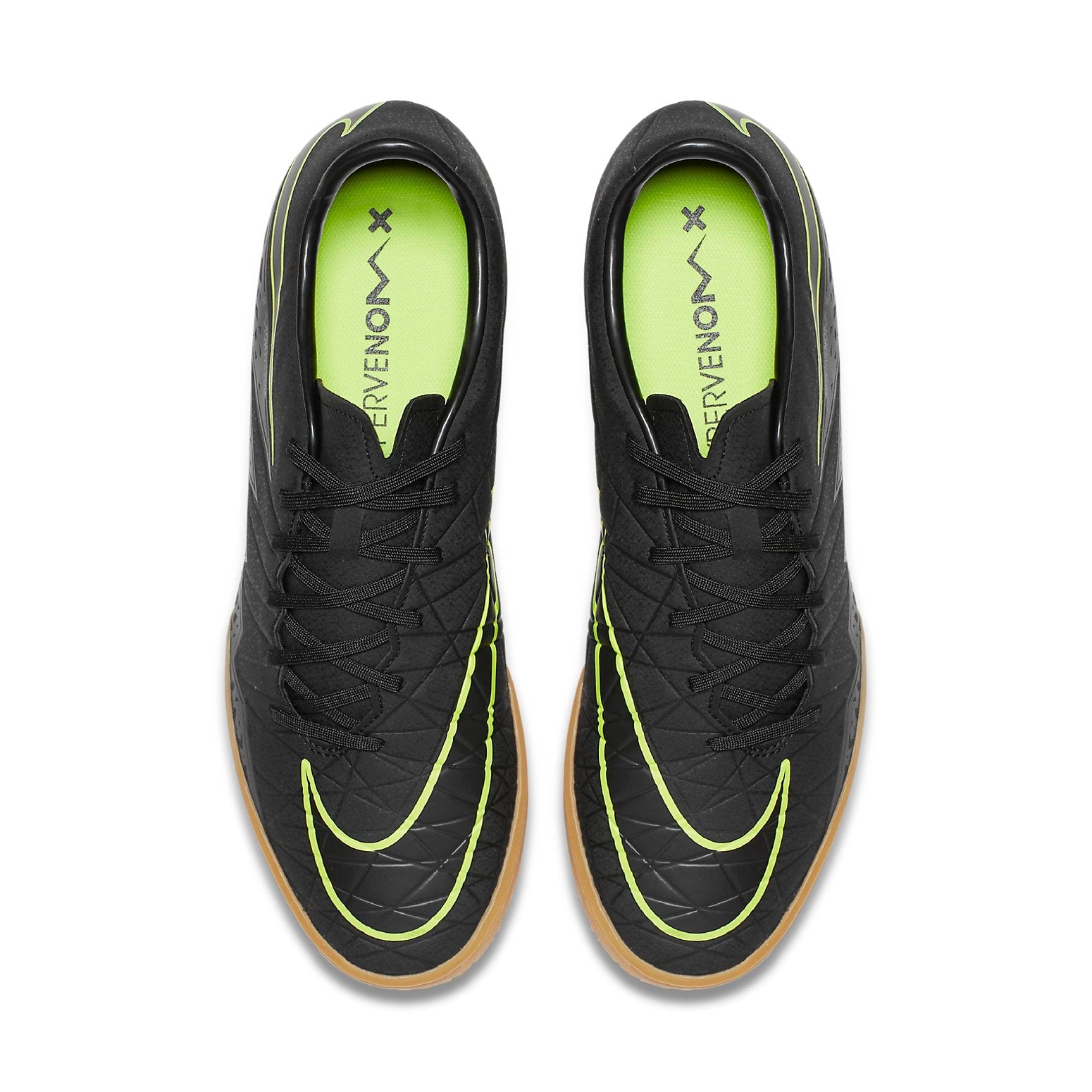 Nike HypervenomX Phelon 2 IC Indoor Court Soccer Cleats/Football Boots Black Green 749898-009