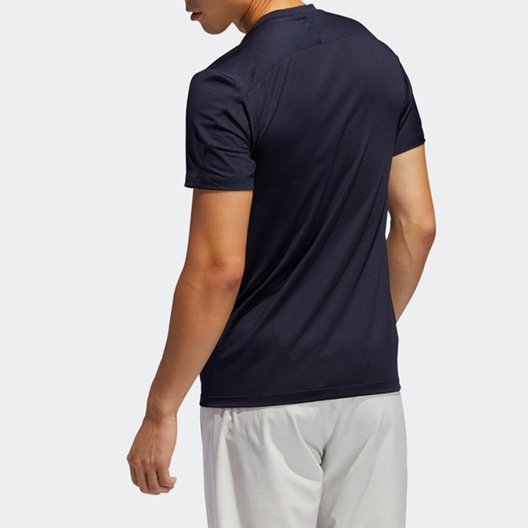 adidas Kenta Rise Tee Training Sports Short Sleeve Blue FJ6133
