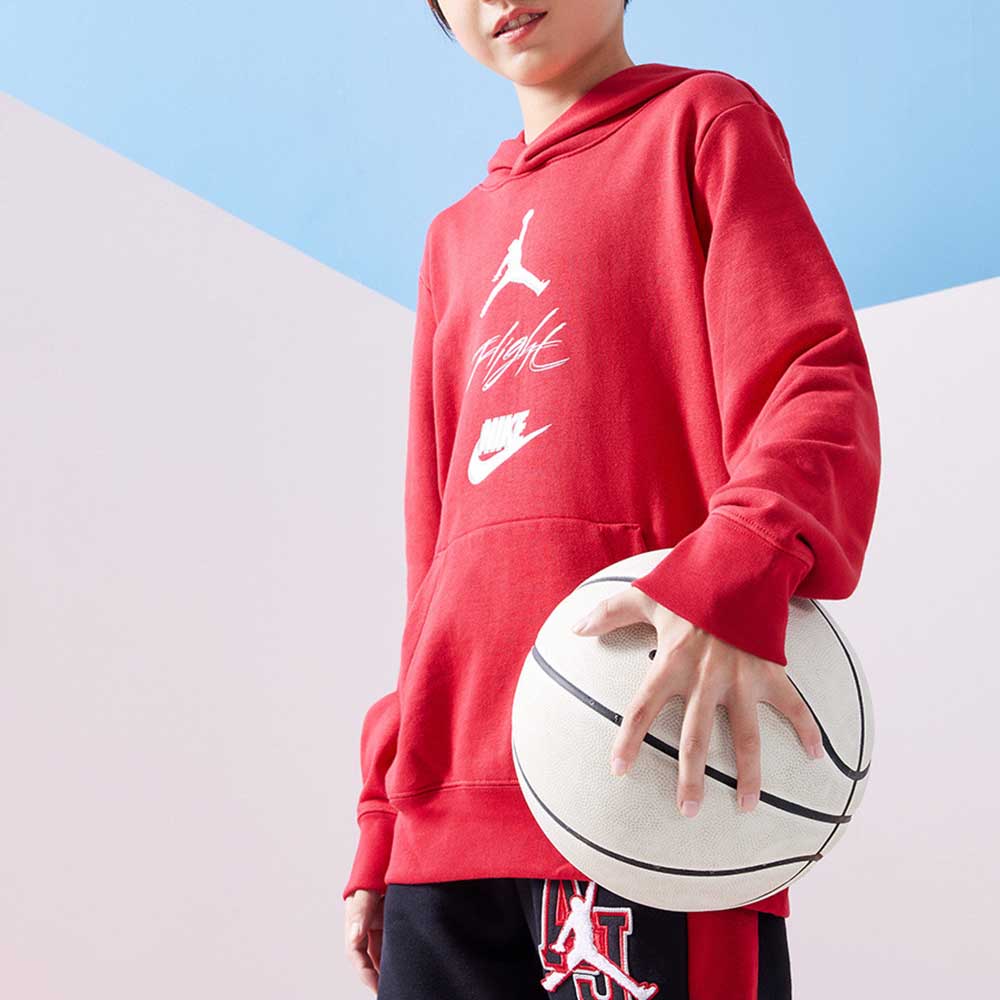 (PS) Air Jordan Logo Flight Hoodie 'Red' DV9526-687