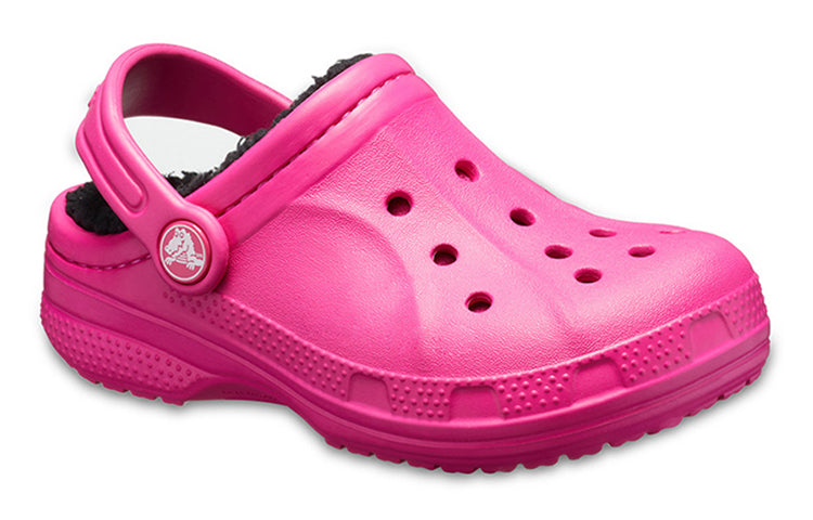 (GS) Crocs Ralen Lined Clogs 'Candy Pink Black' 16245-6X1