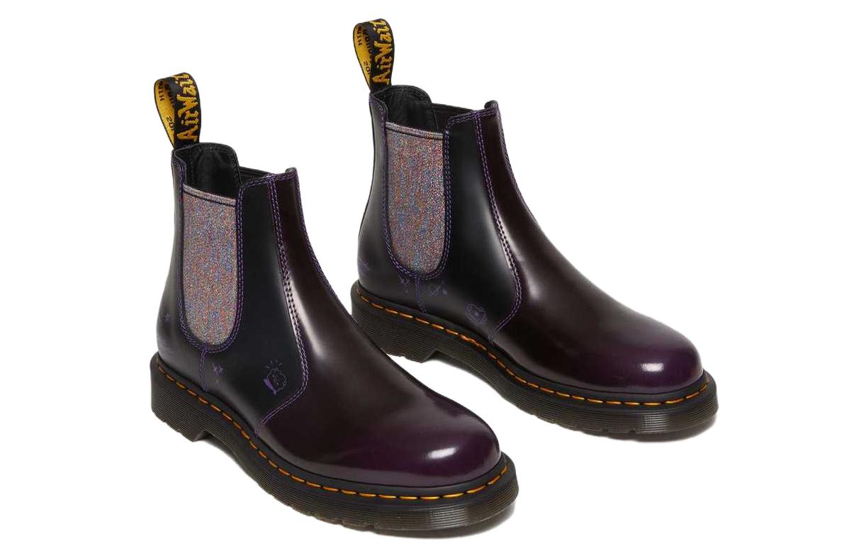 Dr. Martens x BT21 2976 Leather Chelsea Boots 'Purple Black' 30892511