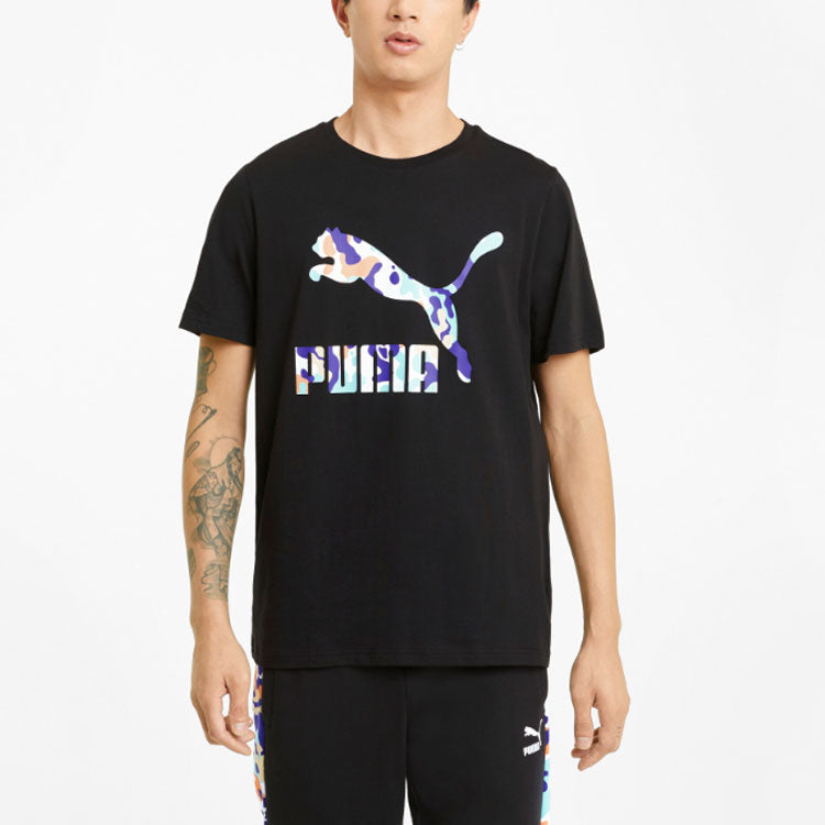 PUMA Classics Graphic Infill Tee 'Black' 599821-51