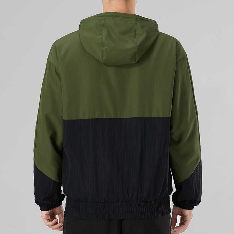 adidas Utility Windbreaker Jacket 'Green Black' HN2428