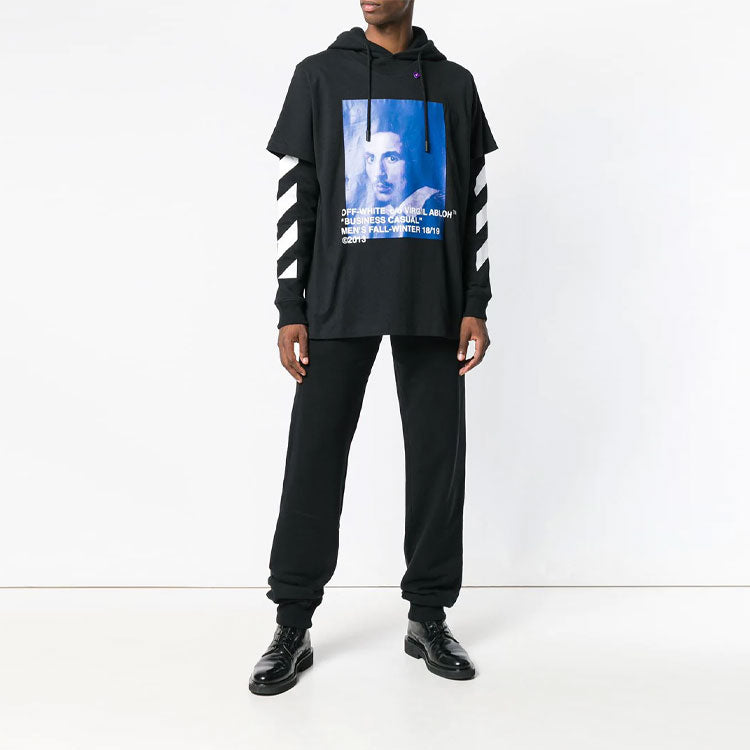 Off-White SS21 Bernini Back Printing Casual Black OMBB042F181920111030