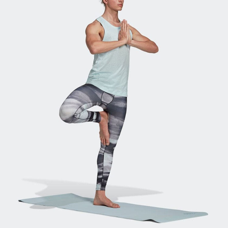 Men's adidas Logo Printing Round Neck Pullover Sleeveless Camisole Blue Vest HD0958