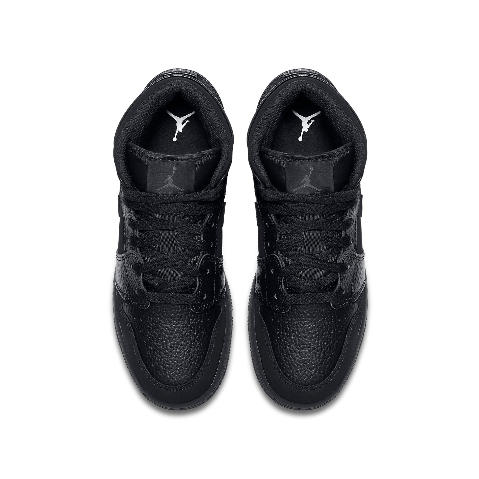 (GS) Air Jordan 1 Mid 'All Black' 554725-064