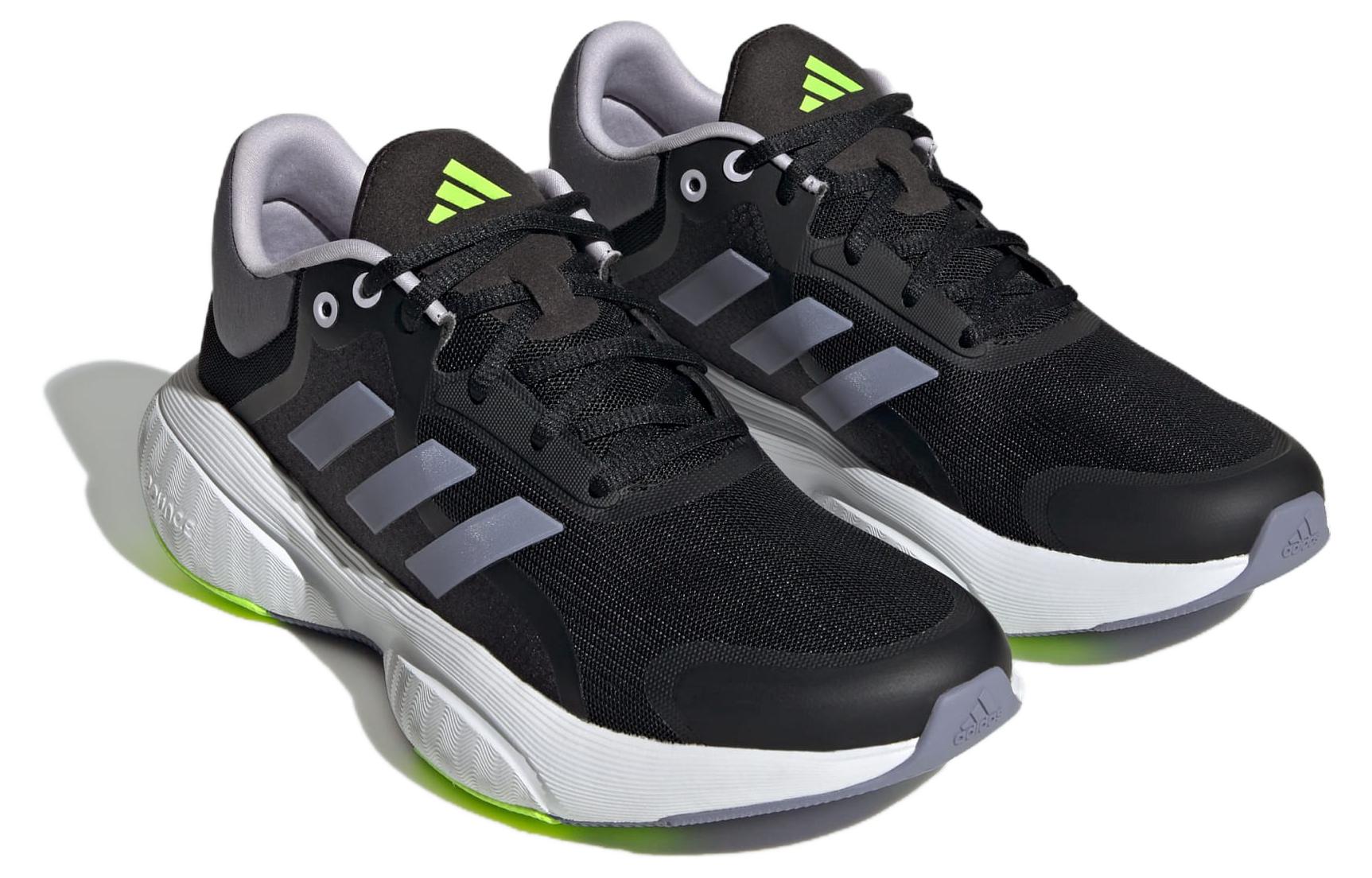 (WMNS) adidas Response 'Core Black Silver Violet Lucid Lemon' IG0332