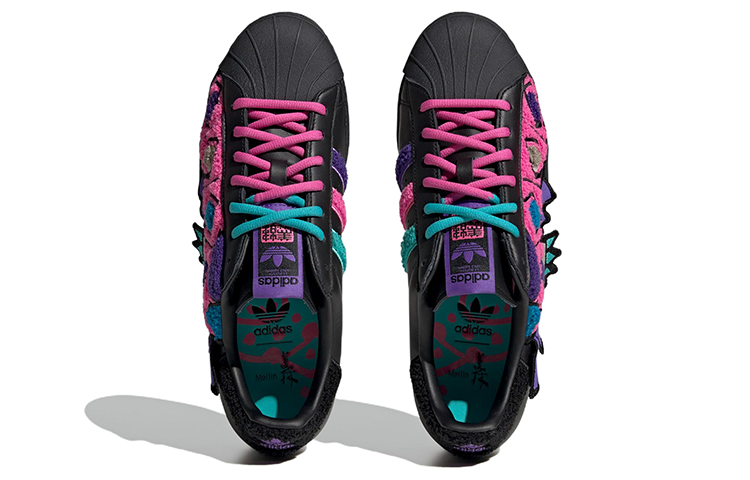 adidas originals Superstar 80s x Han Meilin 'Black Purple Pink' ID4381