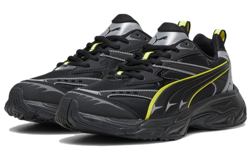 PUMA Morphic Reflective 'Black Yellow Burst' 393646-02