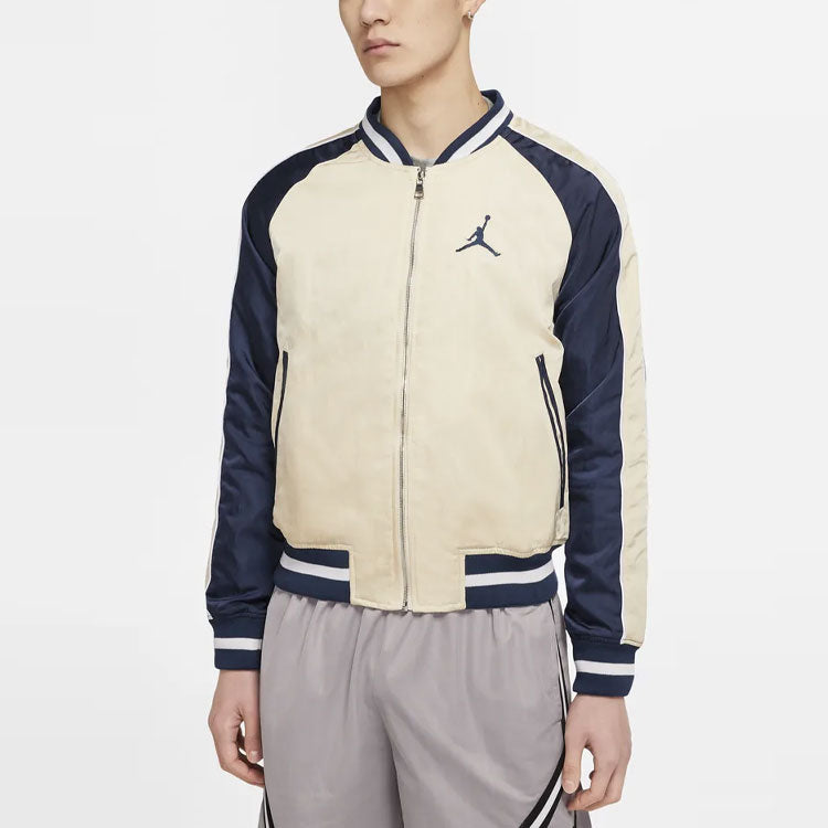 Air Jordan Remastered Souvenir Casual Sports baseball uniform Jacket White CD5772-271