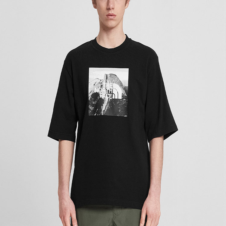 THE NORTH FACE Big Size Print Short Sleeve Black 499V-JK3