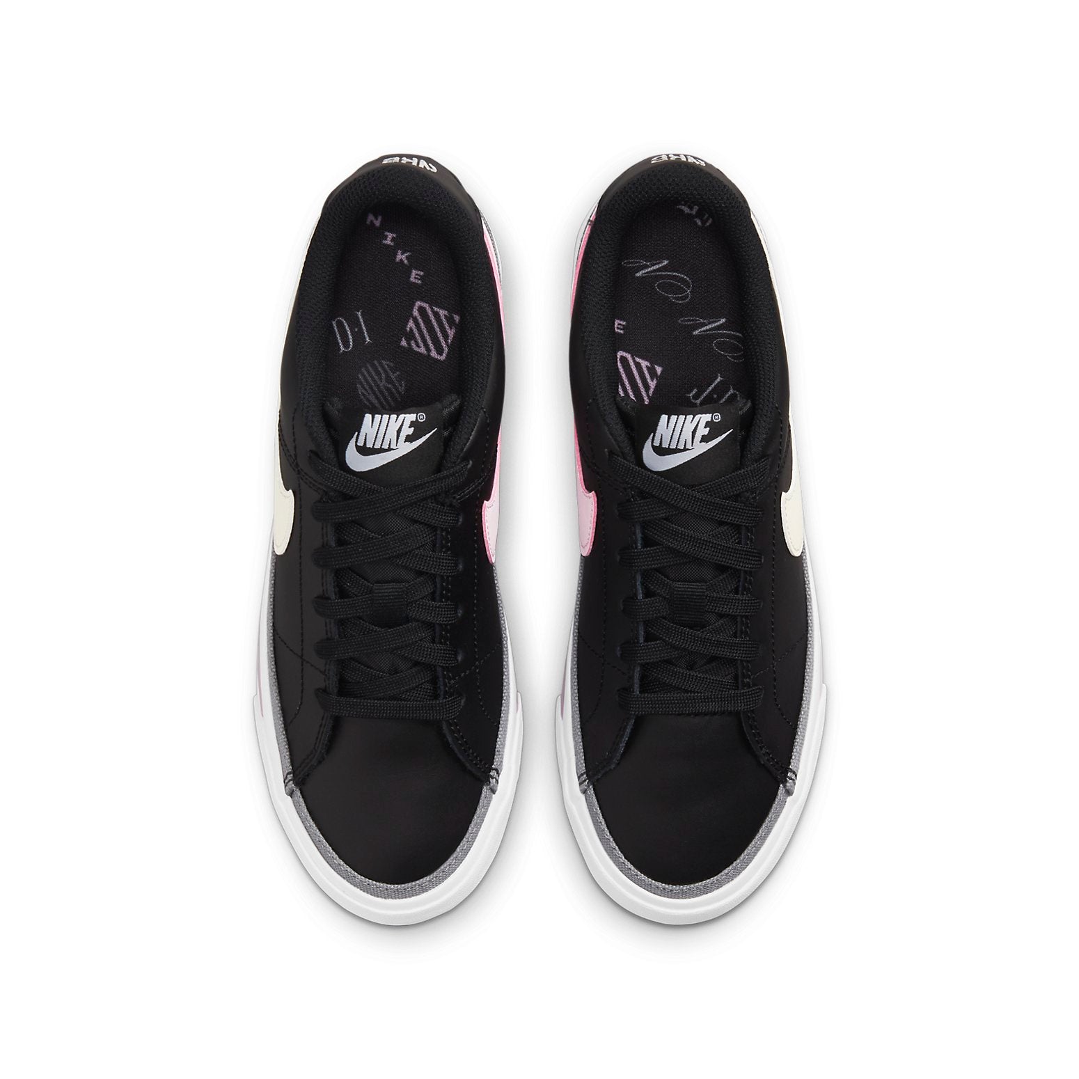 (GS) Nike Court Legacy SE 'Black Pink Foam Cashmere' DC3959-001