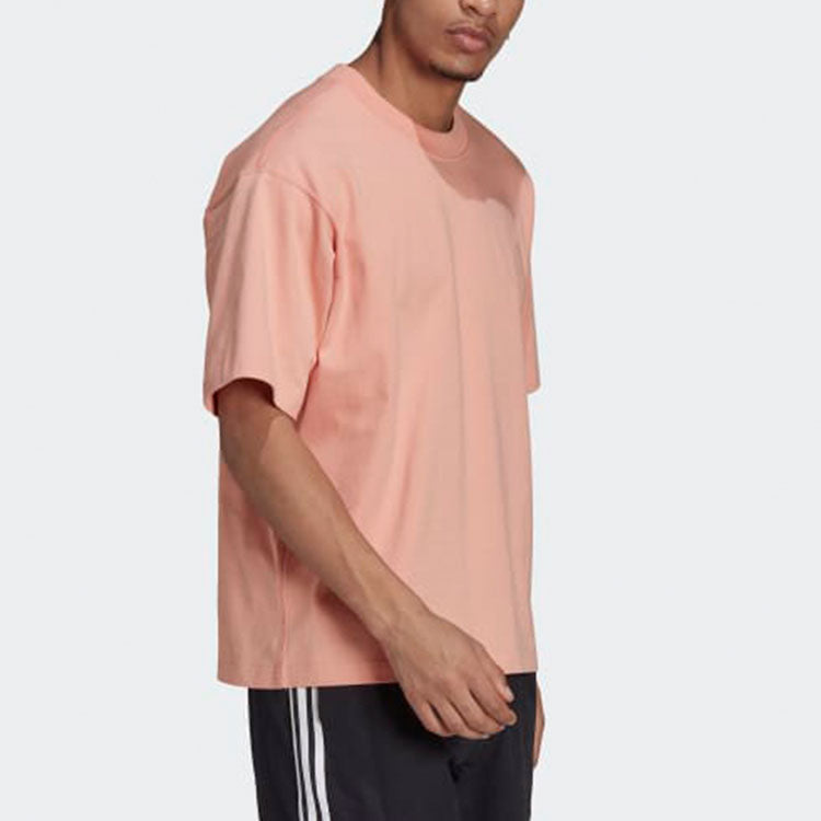 adidas originals Solid Color Loose Sports Short Sleeve Pink H11366