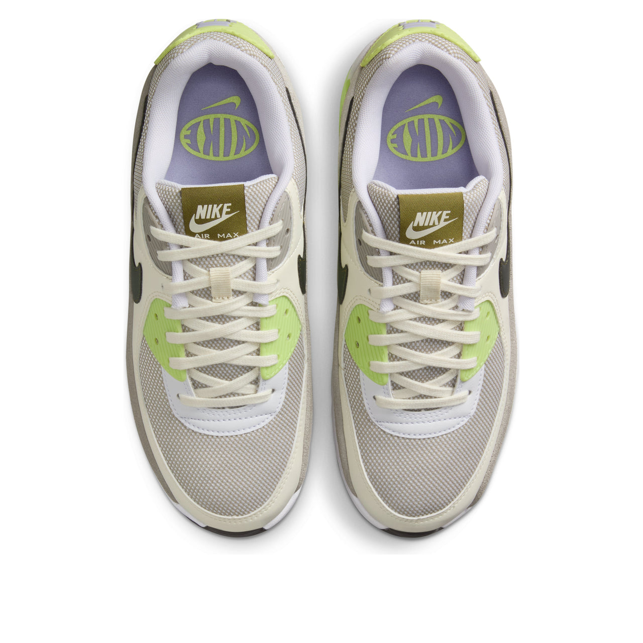 (WMNS) Nike Air Max 90 LV8 'White Pale Ivory College Gray Light Lemon Twist' IB8061-100