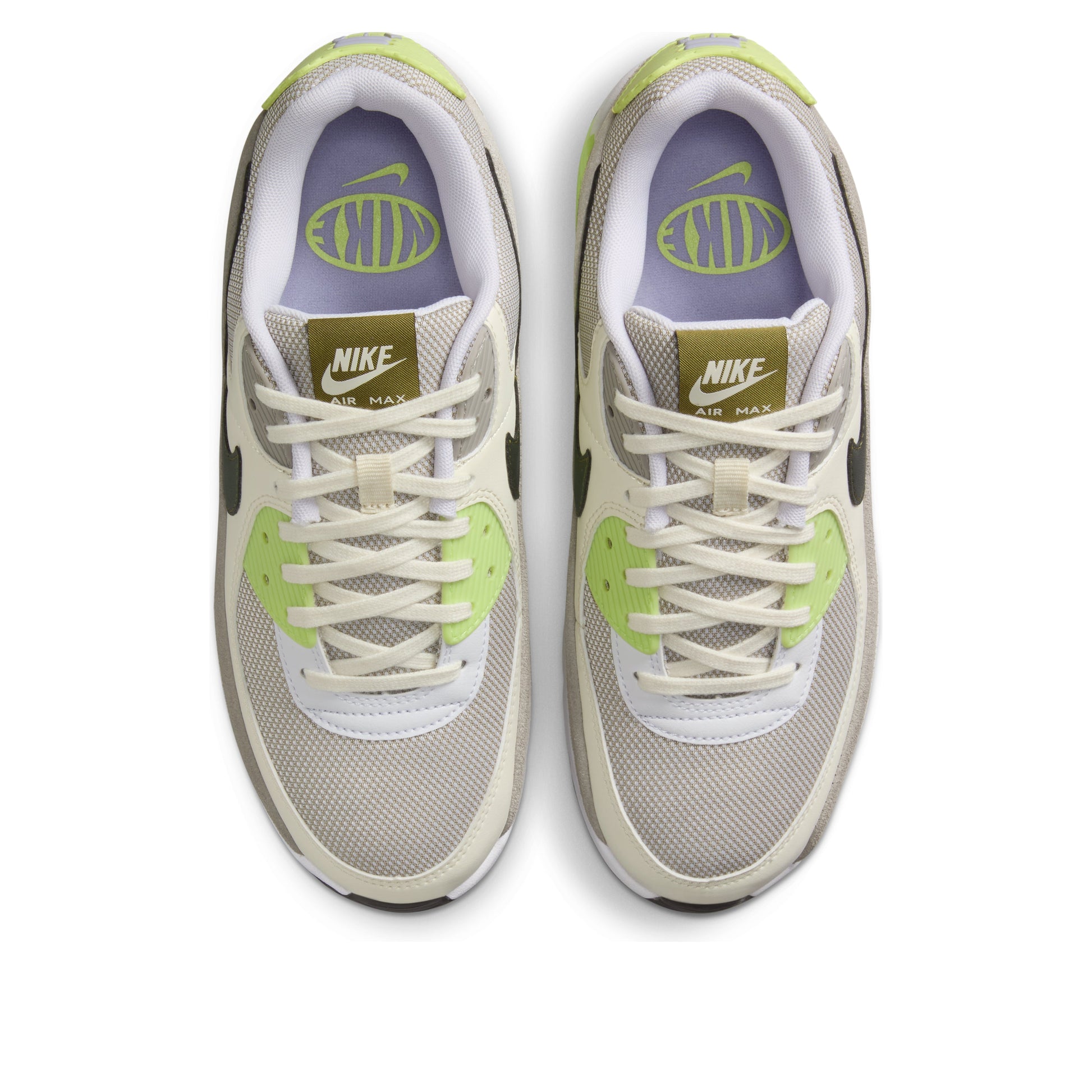 (WMNS) Nike Air Max 90 LV8 'White Pale Ivory College Gray Light Lemon Twist' IB8061-100