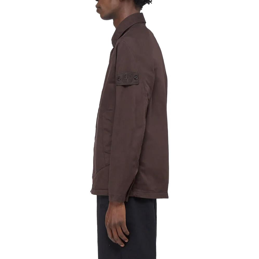 STONE ISLAND Ghost Overshirt 'Brown' 7315116F4-V0070