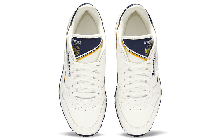 Reebok Classic Leather Breathable Wear-Resistant Shoes/Sneakers Unisex Creamy White GZ7338