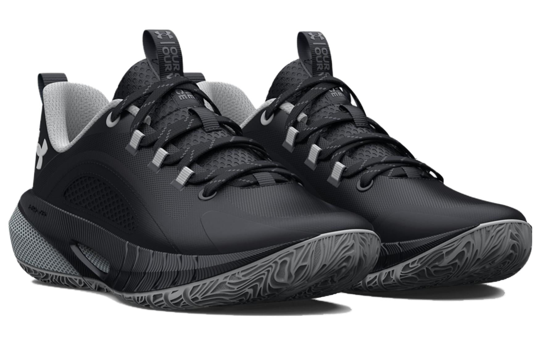 (WMNS) Under Armour HOVR Ascent 2 'Black Pitch Grey' 3025681-001