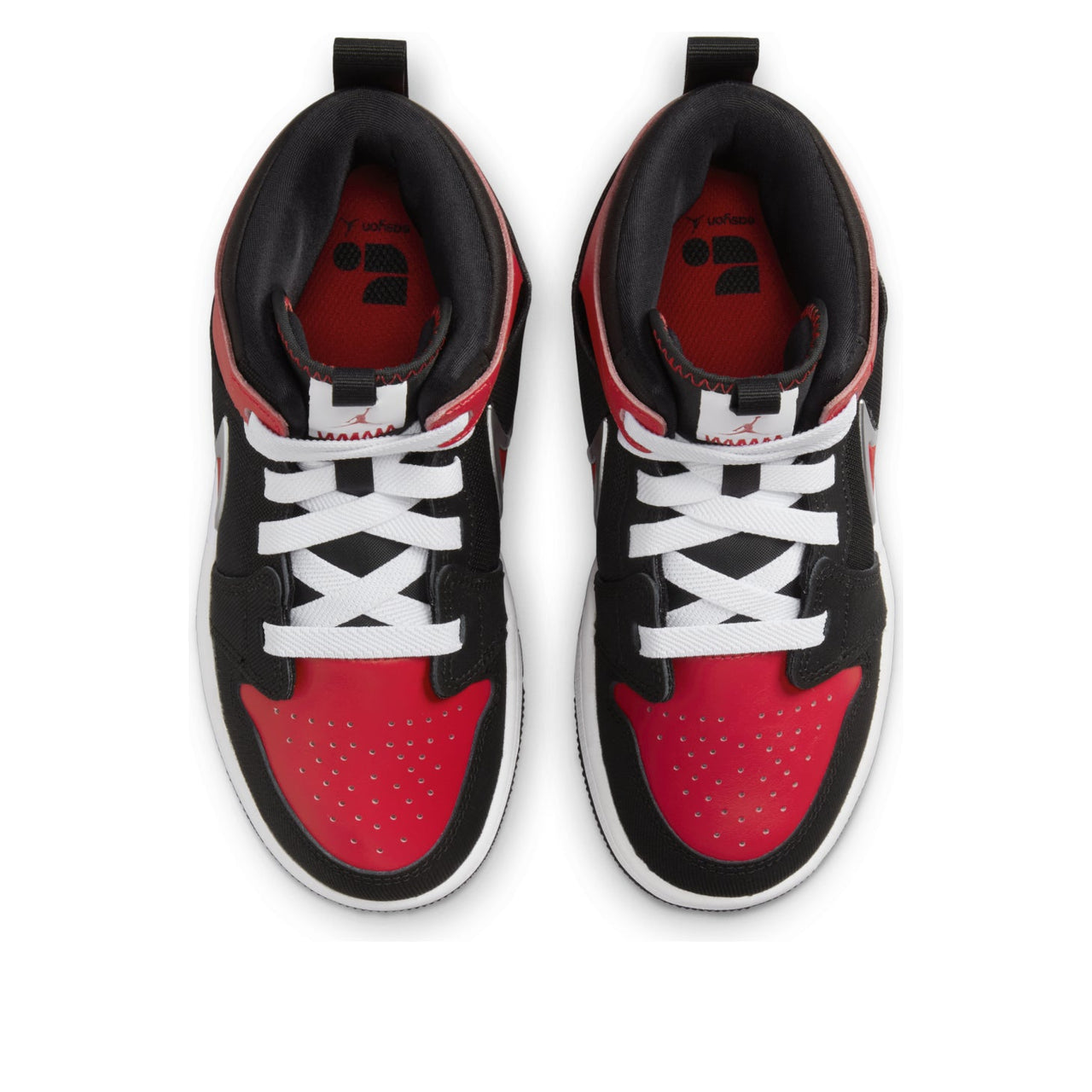 (PS) Air Jordan 1 Mid RM EasyOn 'Black White University Red' FQ1282-006