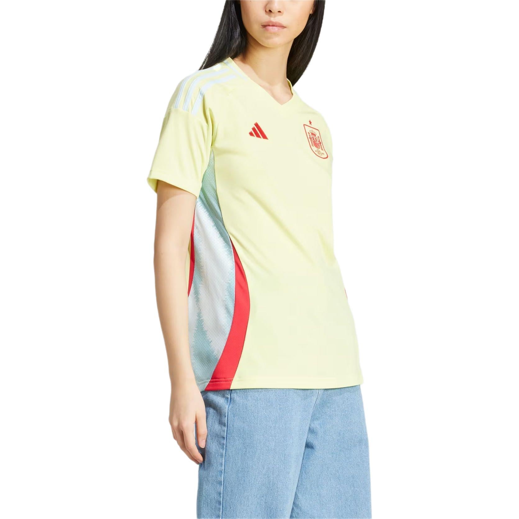 (WMNS) adidas Spain 24 Away Soccer Jersey Asia Sizing 'Yellow' IP9340