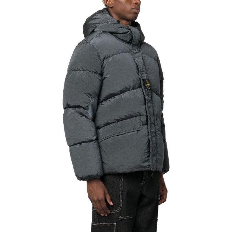 STONE ISLAND Logo Patch Reversible Padding 'Grey' 791542719-V0062