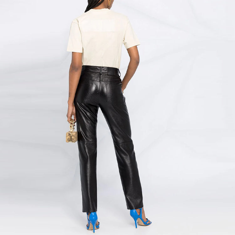 (WMNS) Off-White SS21 Loose Round Neck Short Sleeve Slim Fit White T-Shirt OWAA049R21JER0106161