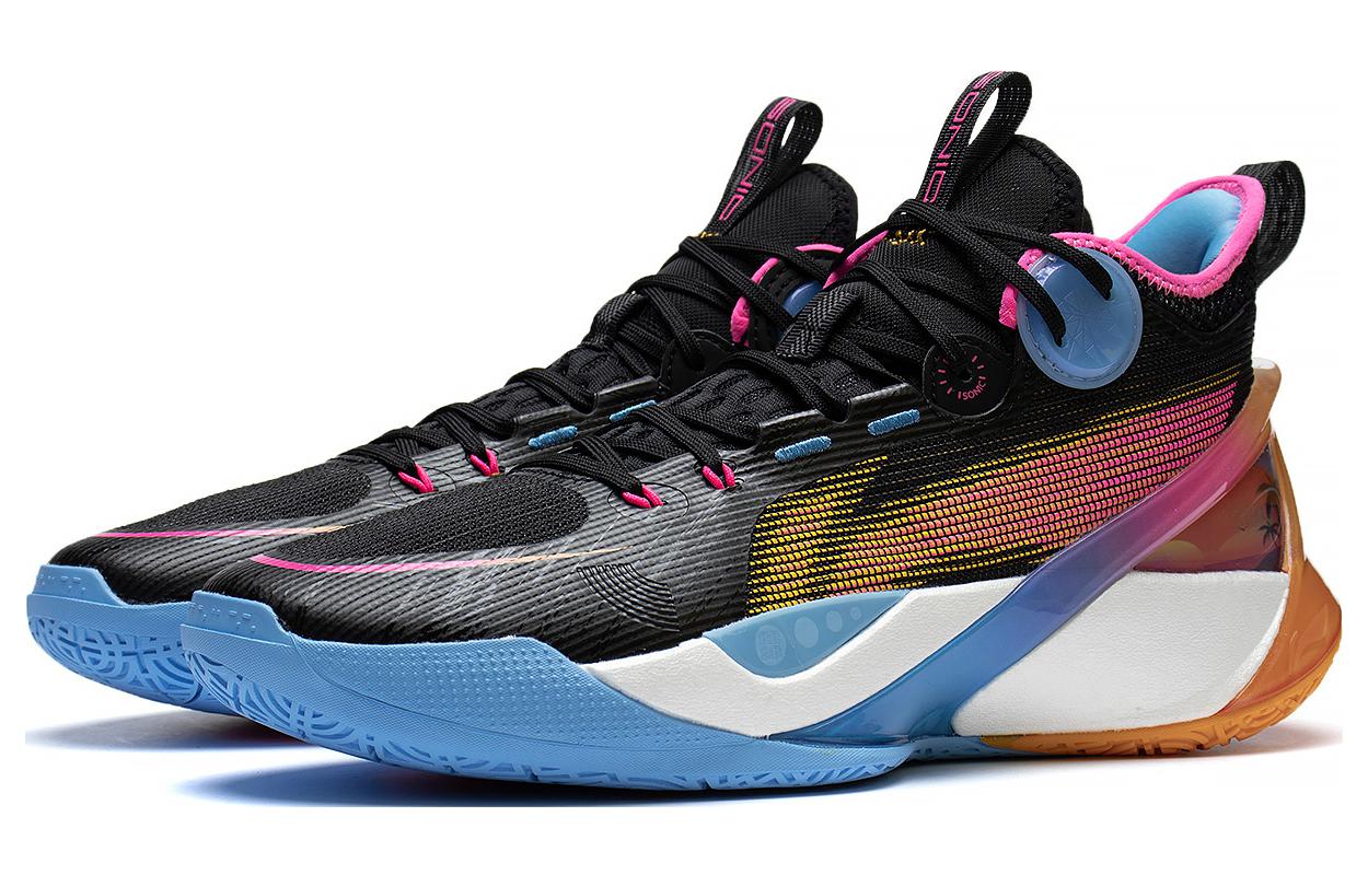 Li-Ning Sonic 10 Ultra Mid 'Black Blue Multi' ABAS145-5