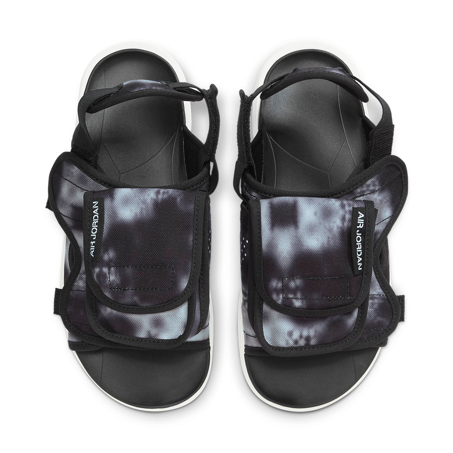 Air Jordan LS Slide Cozy Non-Slip Outdoor Sports Sandals Black White Tie Dye 'Black White' CZ0791-005