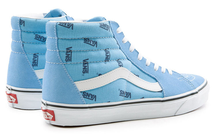 Vans SK8-HI Stylish Lightweight Wear-Resistant High Top Casual Skate Shoes Unisex Blue White VN0A5KRH90C