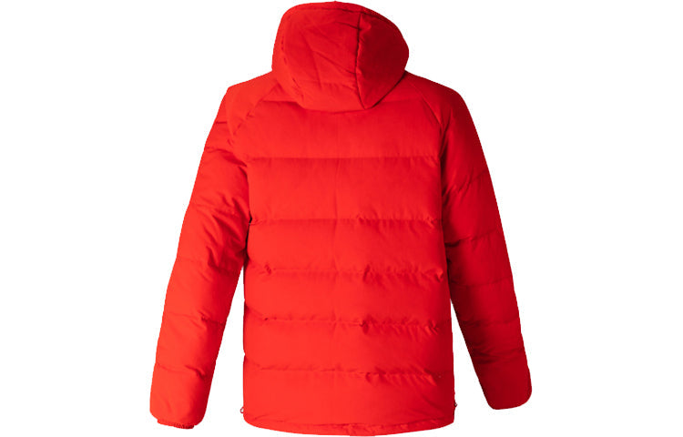 adidas originals Revsbl Jacket 2 Large logo Printing Reversible Sports Stay Warm hooded down Jacket Black Red GH8318
