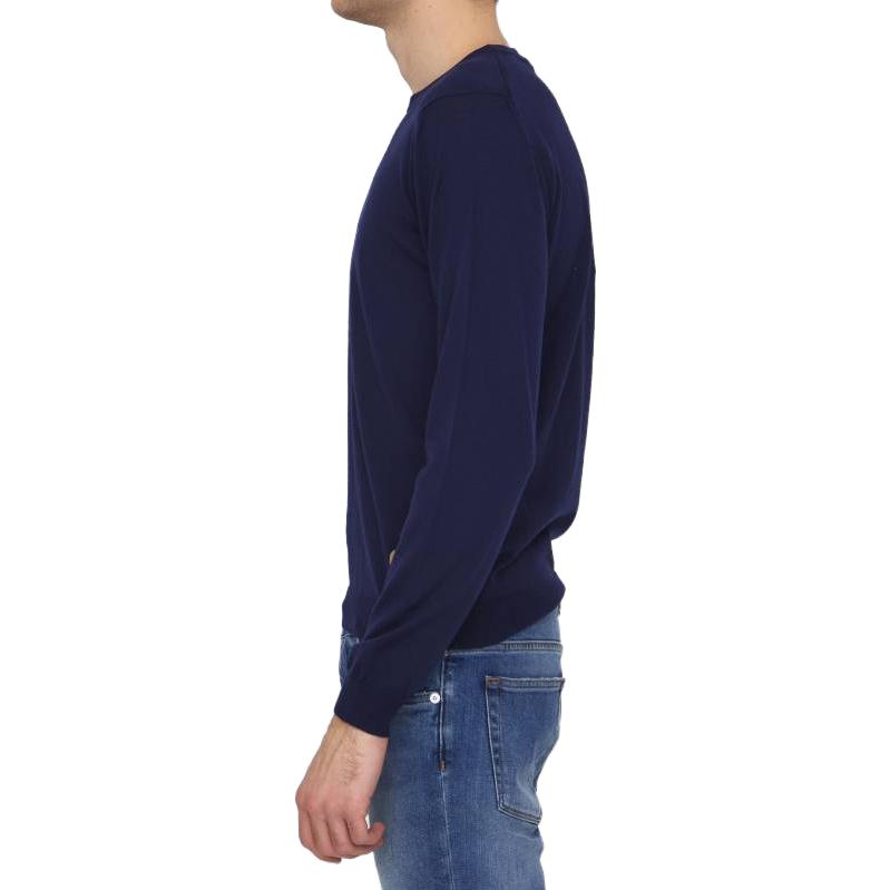 Gucci Wool Sweater With Horsebit Intarsia 'Blue' 730974-XKCOR-4011