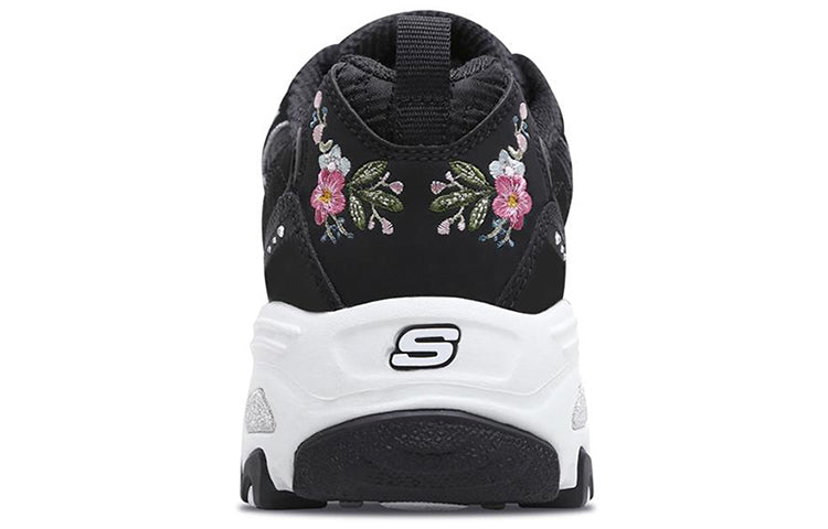 (WMNS) Skechers D'lites 1.0 Black 11977-BLK