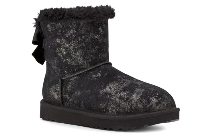 (WMNS) UGG Mini Bailey Bow Glimmer Black 1125795-BLK
