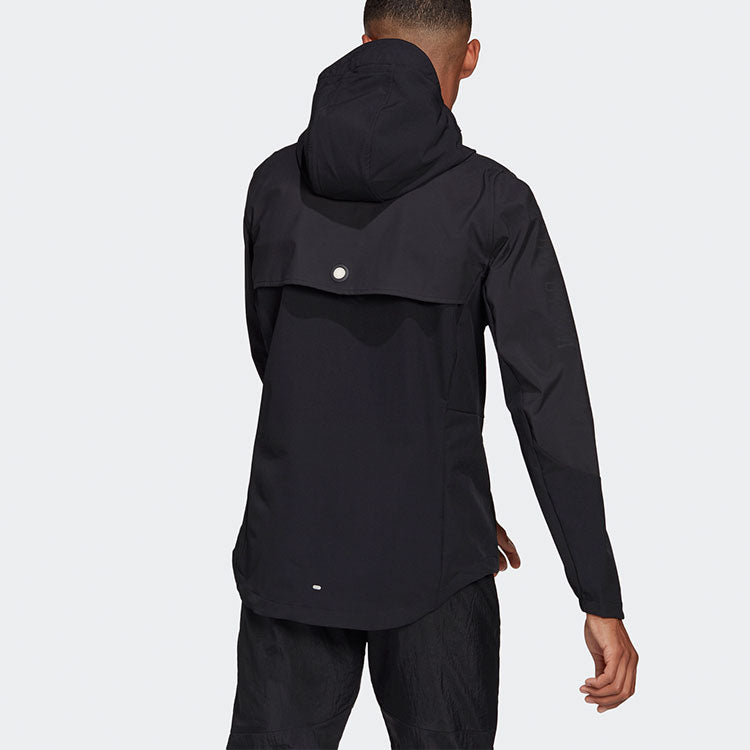 adidas Windrdy Jkt M Casual Running Sports Hooded Jacket Black GN5921