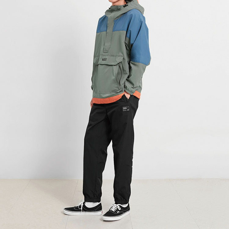 Men's Vans Work Weird Colorblock Casual Sports Jacket Olive Green VN0A4MLHDB0