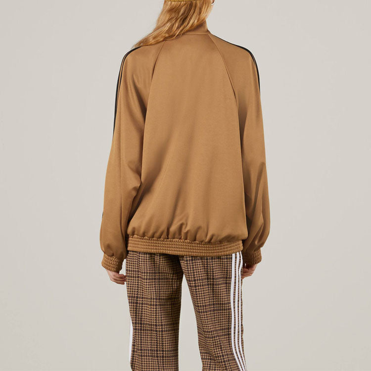 (WMNS) Gucci x adidas Cotton Jersey Zip Jacket 'Beige Black' 712952-XJEGU-2177